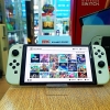 Switch OLED white set hàng 2ND HAND m.chip, thẻ 256gb