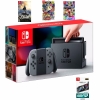 Nintendo Switch with Gray Joy‑Con, 3 games--HẾT HÀNG