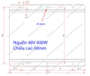 Nguồn Chống Nước 48V 400W Sử Dụng Cho 1 Vỉ