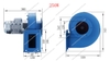 Quạt Sò Ly Tâm Chịu Nhiệt 220V 380V Y5-47 Vỏ Thép | Quạt Sên | Quạt Sên Ly Tâm | Quạt Hút Khói | Quạt Ly Tâm | Quạt Hút Ly Tâm