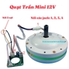 Quạt Trần Brushless  Mini 12V 30W 24in Cánh Sắt