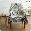 Thảm Phủ Sofa Vintage Bohemian Họa Tiết Hình Học
