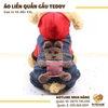 Áo Liền Quần Cho Chó Mèo Gấu Teddy