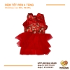 Áo Tết Cho Chó Mèo - Đầm Tết Ren 4 Tầng