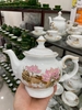 Bộ bình trà Phú Quý sen hồng vàng kim