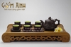 Bộ trà cành trúc đắp nổi