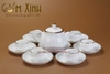 Bộ trà ba chân dáng Nhật vàng kim