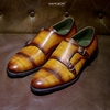 Double Monk Strap Patina Yellow
