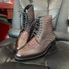 Braided Wingtip Lace Boots