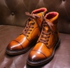 Cap Toe Lace Boots XL555 Patina 40