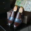Bespoke Double Monk Strap Bolognese Construction