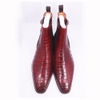 Chelsea Boots Crocodile CL03 Burgundy 46
