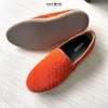 Woven Suede Slip-On Shoes