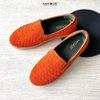 Woven Suede Slip-On Shoes
