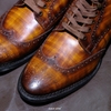 Wingtip Lace Boots Patina