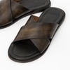 X Leather Sandal