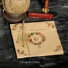 Bì thư vuông Floral