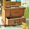 Hộp gỗ vintage Living Eiffel