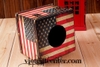 Hộp đựng giấy cờ Mỹ, cờ Anh