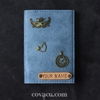 vi dung passport xanh lam retro