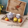 Khay gỗ Vintage Bird