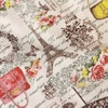 Vải canvas hoa hồng Eiffel