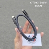 Cáp C to C chuẩn Thunderbolt 4 240W 40Gbps truyền hình ảnh 4K 8K 80cm