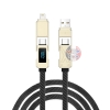 Cáp sạc nhanh WIWU Titan 100W 4in1 Wi-C039 C Lightning USB 150cm 15cm