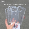 Ốp lưng dẻo trong suốt Gor Nature IPhone 16 Pro Max 16 Pro 16 Plus 16