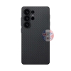Ốp lưng sợi carbon PITAKA PinButton Case S25 Ultra (full viền nút NFC)