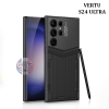Ốp lưng Vertu da viền dẻo nhám cho Samsung S24 Ultra