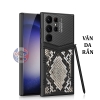 Ốp lưng Vertu da viền dẻo nhám cho Samsung S24 Ultra