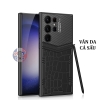 Ốp lưng Vertu da viền dẻo nhám cho Samsung S24 Ultra