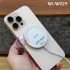 Sạc không dây Qi2 Magsafe WiWU Magnetic Wireless Charger 15W Wi-W029