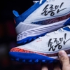 giay-bong-da-adidas-f50-elite-son-heung-min-trang-xanh-do-hq-tf