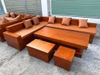 Bộ Sofa góc hộp gỗ hương đá