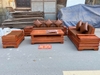Bộ sofa quây pháo góc cánh tiên gỗ hương đá