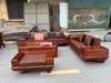Bộ Sofa Chân Thuyền 2 Văng Gỗ Hương Đá Hàng Víp 1