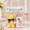 Set Quà Tặng Khăn Gấu Teddy Và Nước Rửa Tay (Tùy chọn)