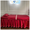 Ga phủ giường Spa trần bông đẹp - Màu đỏ