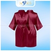 Áo choàng lụa ĐỎ RƯỢU giá tốt - Sỉ và lẻ toàn quốc