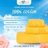 (COMBO 3 KHĂN) Khăn gia dụng 100% cotton - Nhiều màu