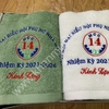 Khăn bông quà tặng thêu logo (mẫu 74)