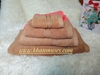 Bộ 4 khăn cotton cao cấp màu nâu