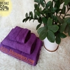Bộ 3 khăn tắm cotton cao cấp màu tím