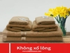Bộ 6 khăn cotton cao cấp màu nâu