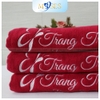 Khăn Spa chuyên dụng - Khăn microfiber màu ĐỎ