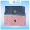 Khăn quà tặng thêu Khóa tình yêu - Cotton nhiều màu