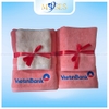 Khăn quà tặng màu HỒNG - Theo yêu cầu giá tốt