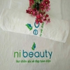 Bộ khăn Spa quấn tóc màu trắng Microfiber Thêu logo